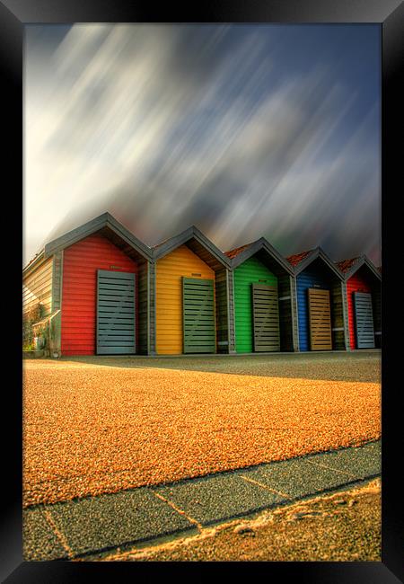 Beautiful Beach Huts Framed Print by Toon Photography