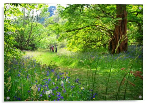 A Spring stroll Acrylic by Paul Davis