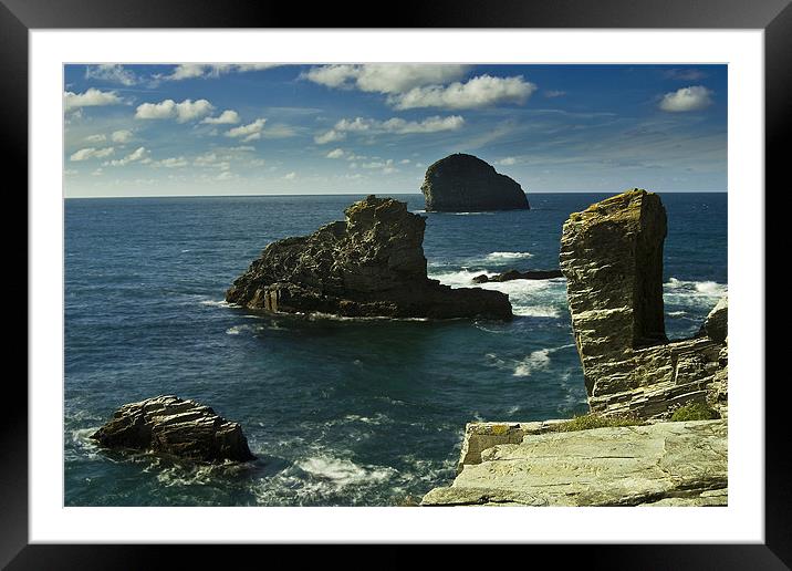 Backways Cove Framed Mounted Print by David Wilkins