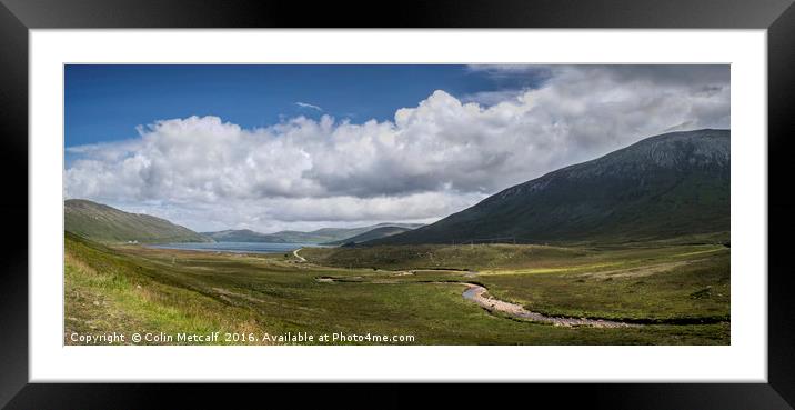 Skye Panorama Framed Mounted Print by Colin Metcalf
