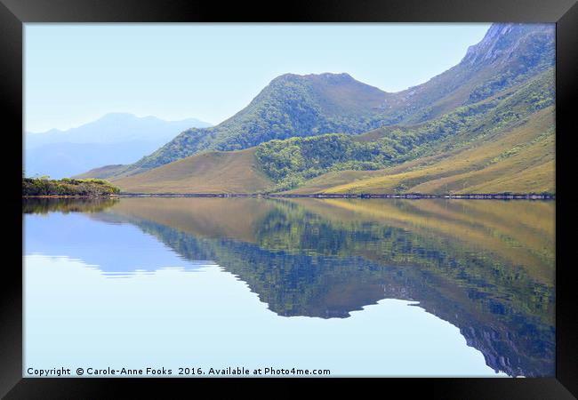 Reflections at Melaleuca Framed Print by Carole-Anne Fooks