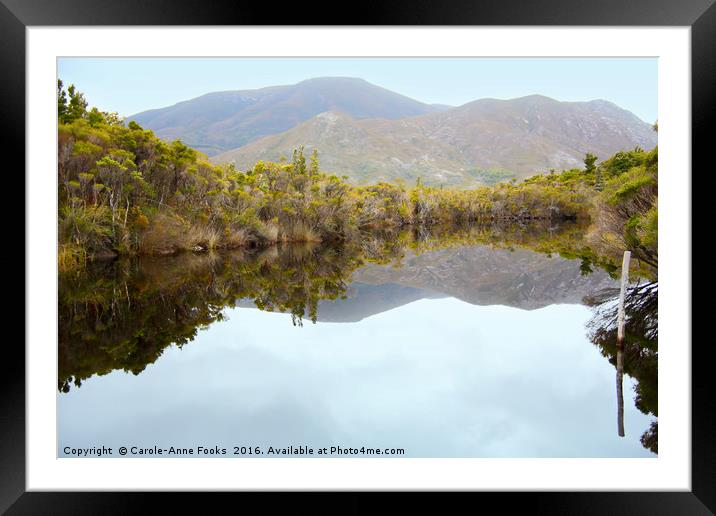 Melaleuca Creek Tasmania Framed Mounted Print by Carole-Anne Fooks