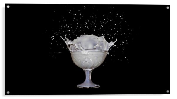 Milk Splash Acrylic by Gareth Willey