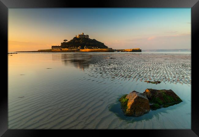 Classic St Michael's Mount Framed Print by Michael Brookes