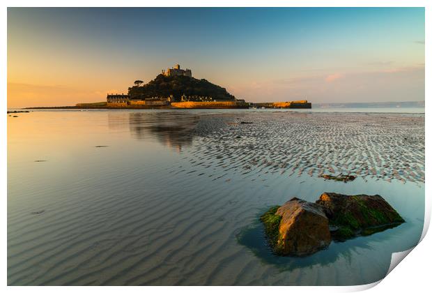 Classic St Michael's Mount Print by Michael Brookes