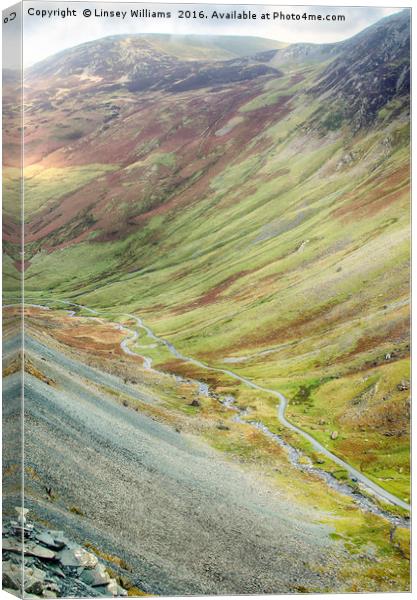 Honister Pass Canvas Print by Linsey Williams