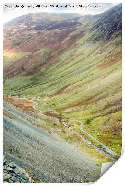 Honister Pass Print by Linsey Williams