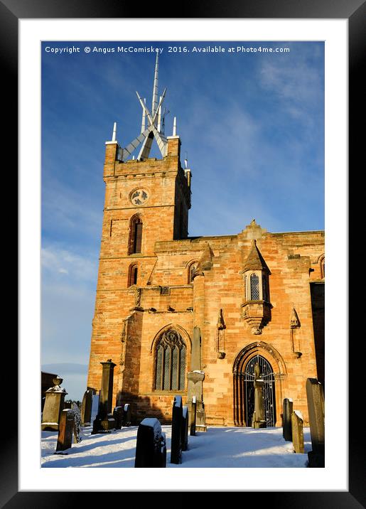 St Michael's Parish Church Linlithgow Framed Mounted Print by Angus McComiskey