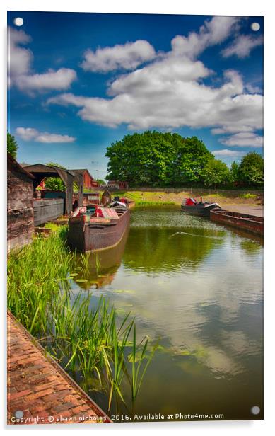 Black Country Museum & Birmingham Canal Acrylic by Shawn Nicholas