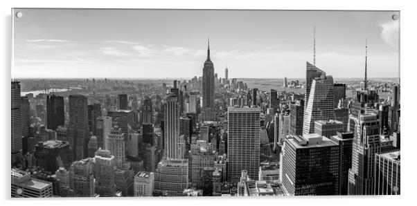 Manhattan Skyline Acrylic by Bob Small