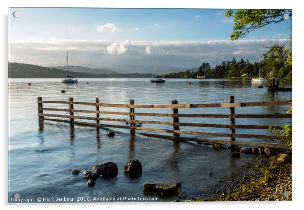 Windermere from Miller Ground Lake District Acrylic by Nick Jenkins