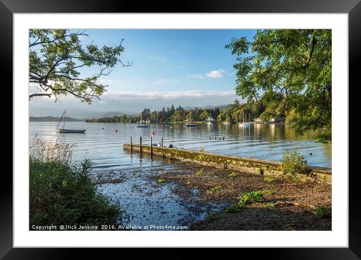 Windermere from Miller Ground Lake District  Framed Mounted Print by Nick Jenkins