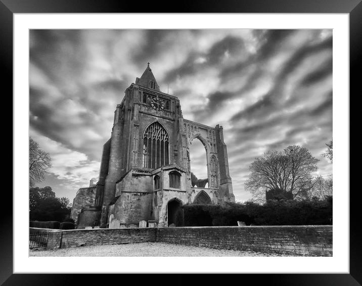 Crowland Abbey Framed Mounted Print by Kim Slater
