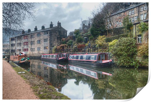 The Canal Print by Irene Burdell