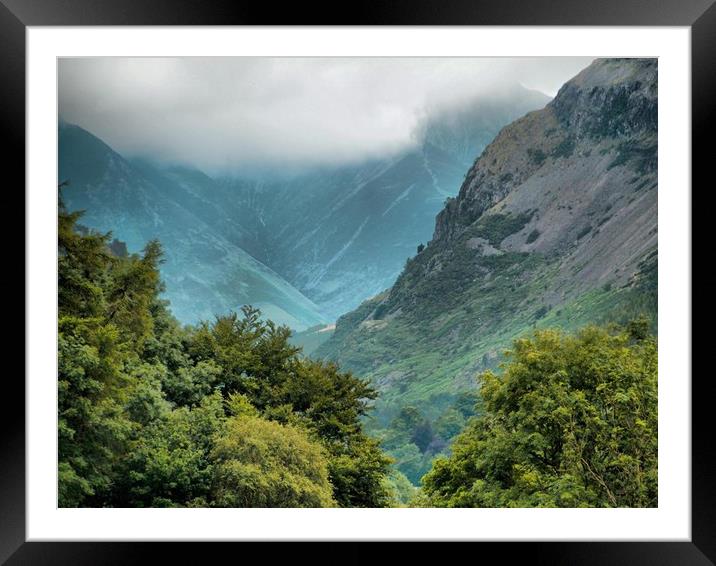 LAKE DISTRICT MOUNTAINS  Framed Mounted Print by Irene Burdell