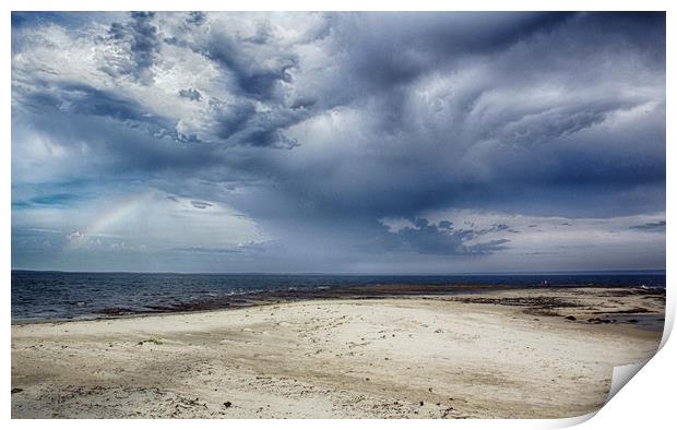 Summer Storm at Jervis Bay Print by Alison Johnston