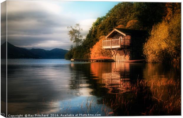 Old Boathouse  Canvas Print by Ray Pritchard