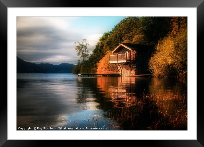 Old Boathouse  Framed Mounted Print by Ray Pritchard