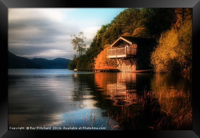 Old Boathouse  Framed Print by Ray Pritchard