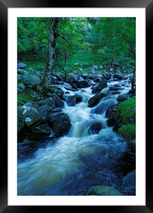 SMOOTH ROCKS Framed Mounted Print by andrew saxton