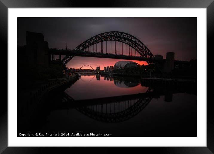 Moody Tyne  Framed Mounted Print by Ray Pritchard