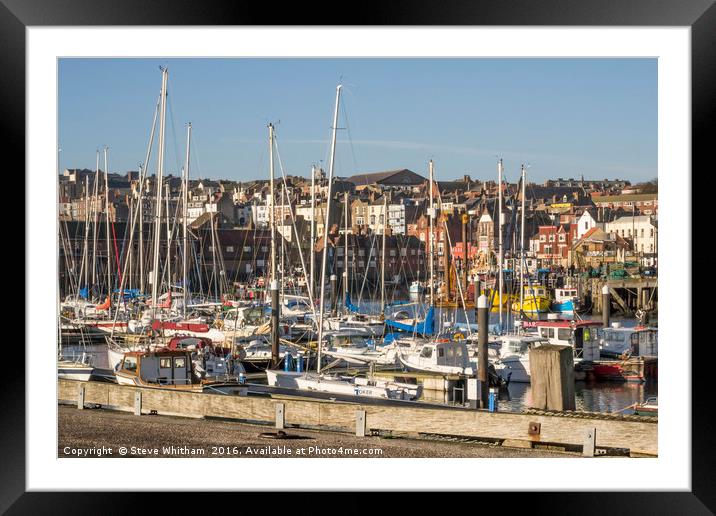 Scarborough Harbour Framed Mounted Print by Steve Whitham