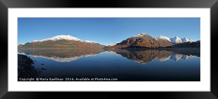 Five Sisters of Kintail (panorama) Framed Mounted Print by Maria Gaellman