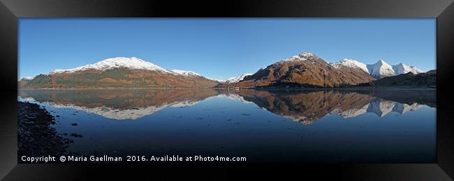 Five Sisters of Kintail (panorama) Framed Print by Maria Gaellman