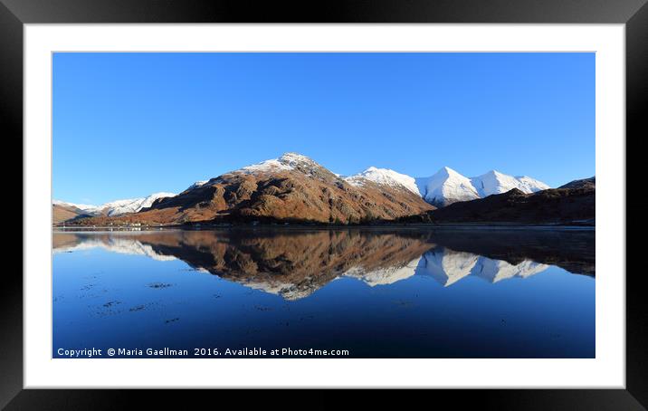 Five Sisters of Kintail Framed Mounted Print by Maria Gaellman