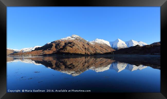 Five Sisters of Kintail Framed Print by Maria Gaellman