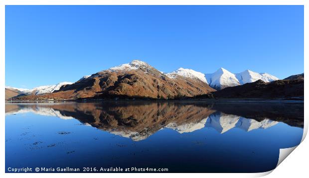 Five Sisters of Kintail Print by Maria Gaellman