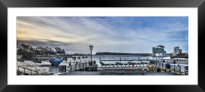 From The Steps Of Y Senedd Framed Mounted Print by Steve Purnell