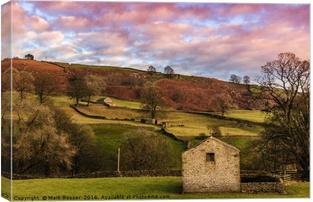 Dales Sunset Canvas Print by Mark S Rosser
