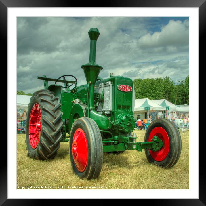 The Marshall Tractor  Framed Mounted Print by Rob Hawkins