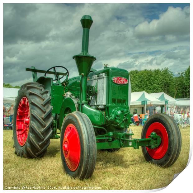 The Marshall Tractor  Print by Rob Hawkins