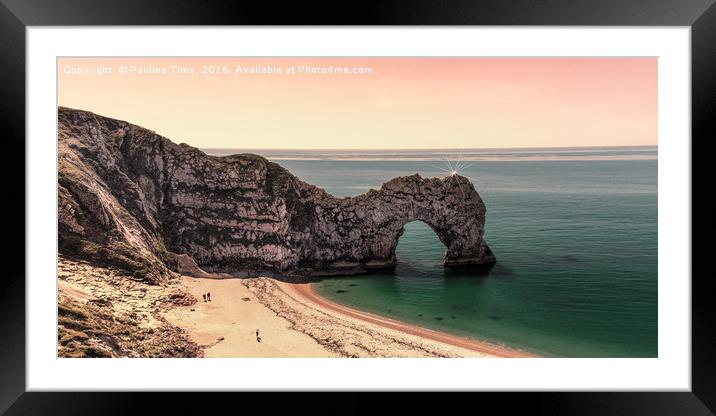 Durdle Door,Dorset, UK Framed Mounted Print by Pauline Tims