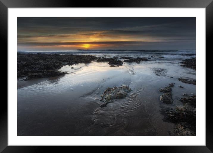Boxing Day at Bracelet Bay Framed Mounted Print by Leighton Collins