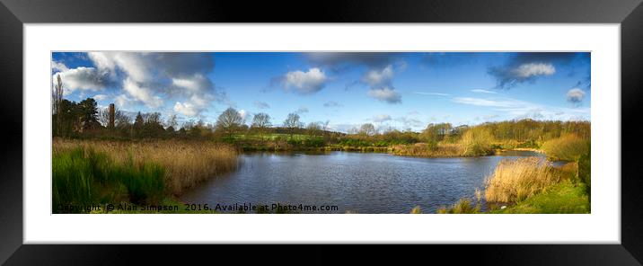 Lakeside Framed Mounted Print by Alan Simpson