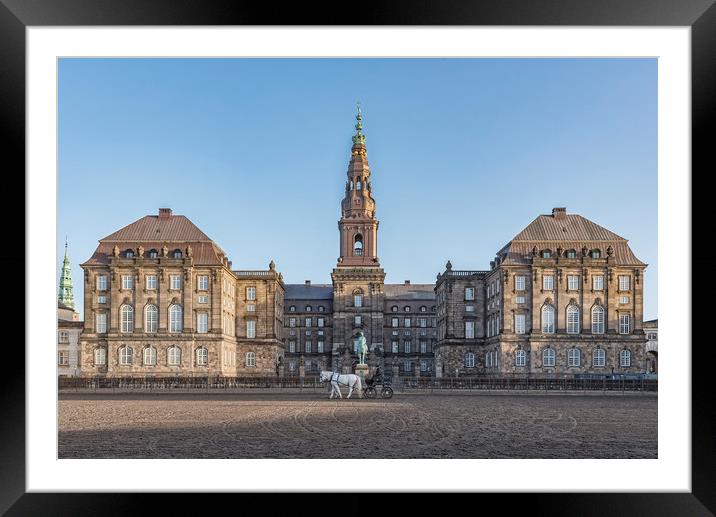 Copenhagen Christianborg Palace Framed Mounted Print by Antony McAulay