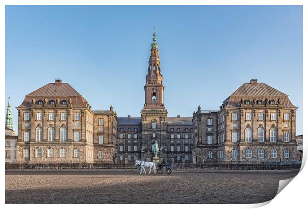 Copenhagen Christianborg Palace Print by Antony McAulay