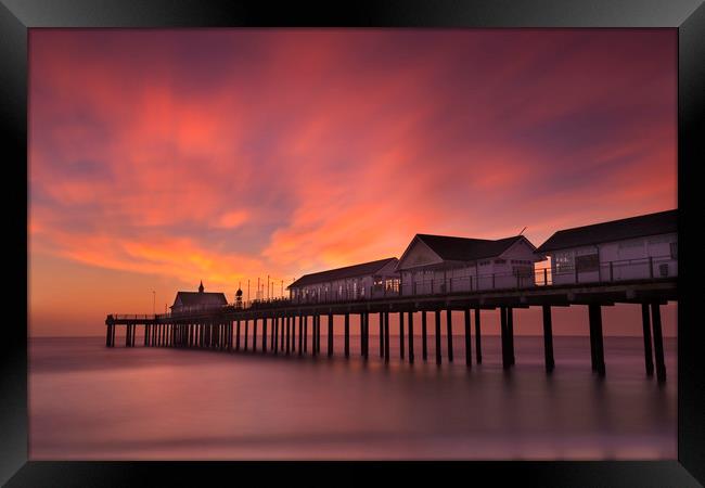 Southwold Pier, Suffolk Framed Print by Simon Booth