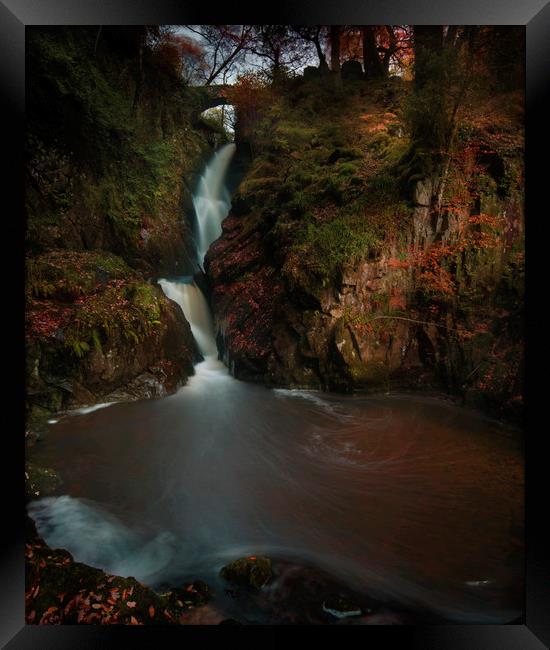 Aira Force, Lake District National Park, Cumbria U Framed Print by Simon Booth