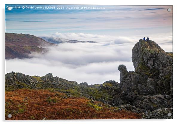 Helm Crag Grasmere Acrylic by David Lewins (LRPS)