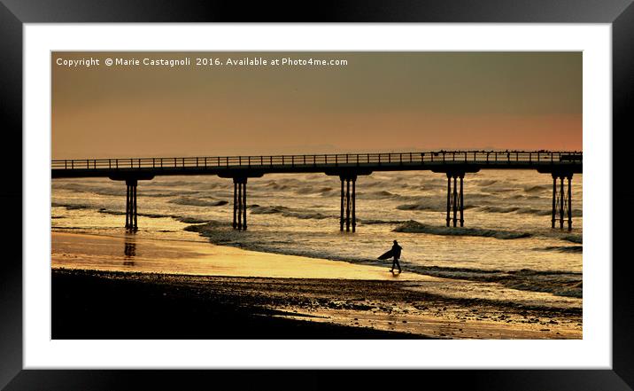  Another Day Another Surf Awaits Framed Mounted Print by Marie Castagnoli