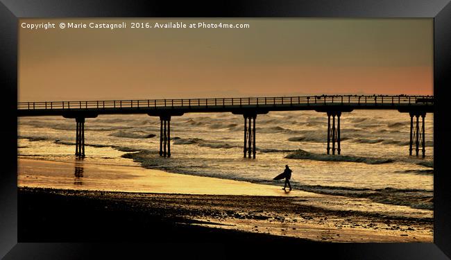  Another Day Another Surf Awaits Framed Print by Marie Castagnoli