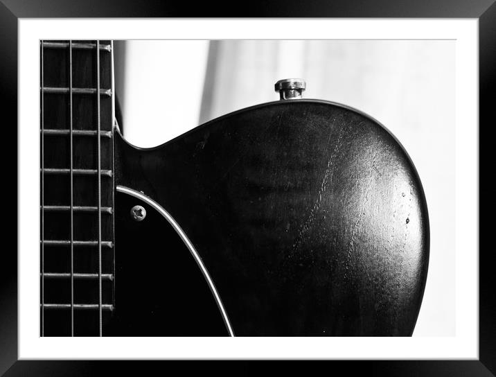 Guitar Framed Mounted Print by Pauloroids 