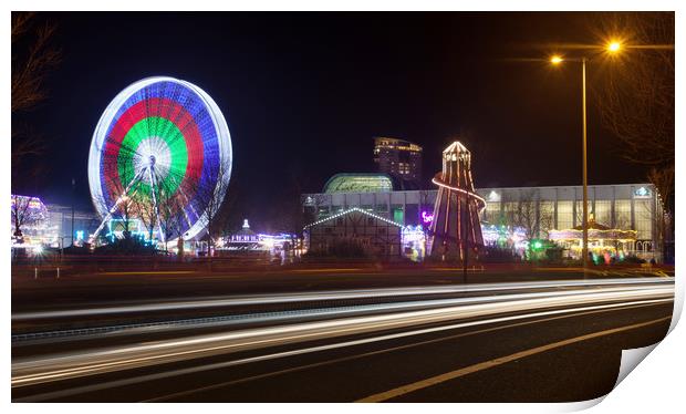 Winter Wonderland Swansea Print by Leighton Collins