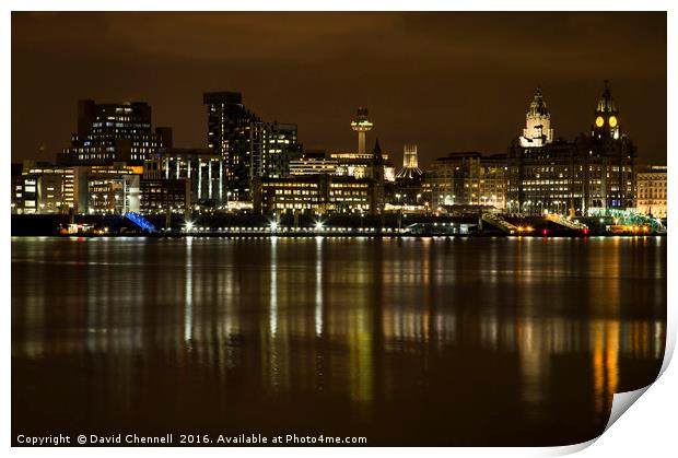 Liverpool Waterfront    Print by David Chennell