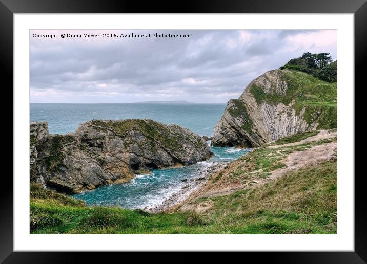  Stair Hole, Lulworth Cove Dorset Framed Mounted Print by Diana Mower