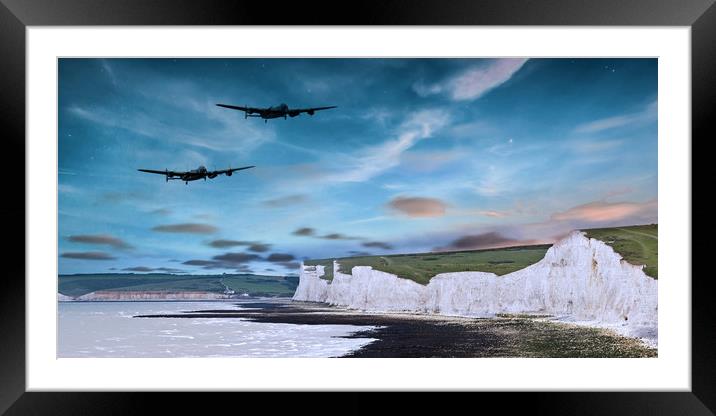 Back Over Blighty Framed Mounted Print by J Biggadike